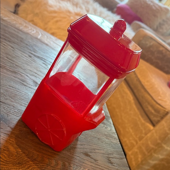 Red Popcorn Machine Shaped Container - Glass - Picture 1 of 7
